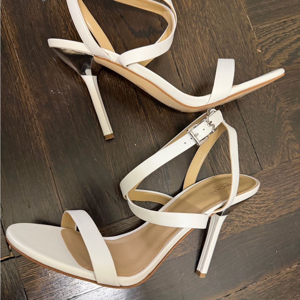 MICHAEL Michael Kors White Strappy Sandals
